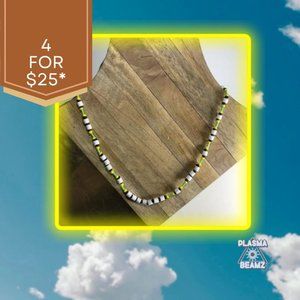 Electric Beaded Neon Necklace